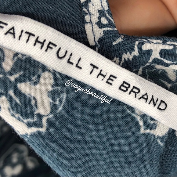 Faithfull The Brand Elise Dress Printed Tie Back - Picture 5 of 5